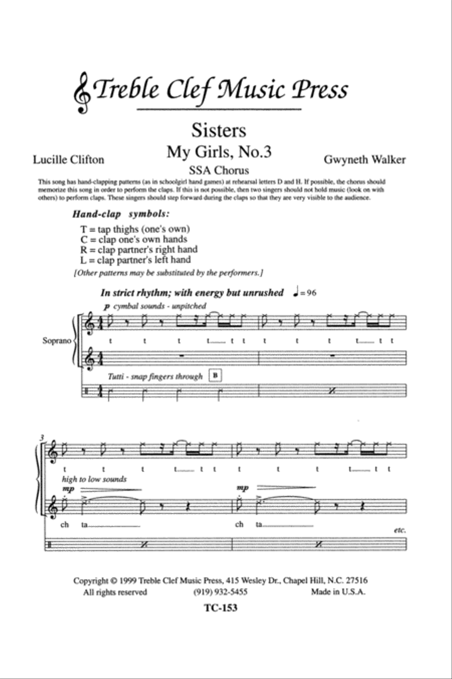 Sisters Sisters SSA scores gallery preview page 1