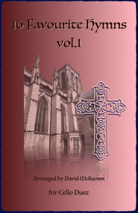 Book cover for 16 Favourite Hymns Vol.1 for Cello Duet