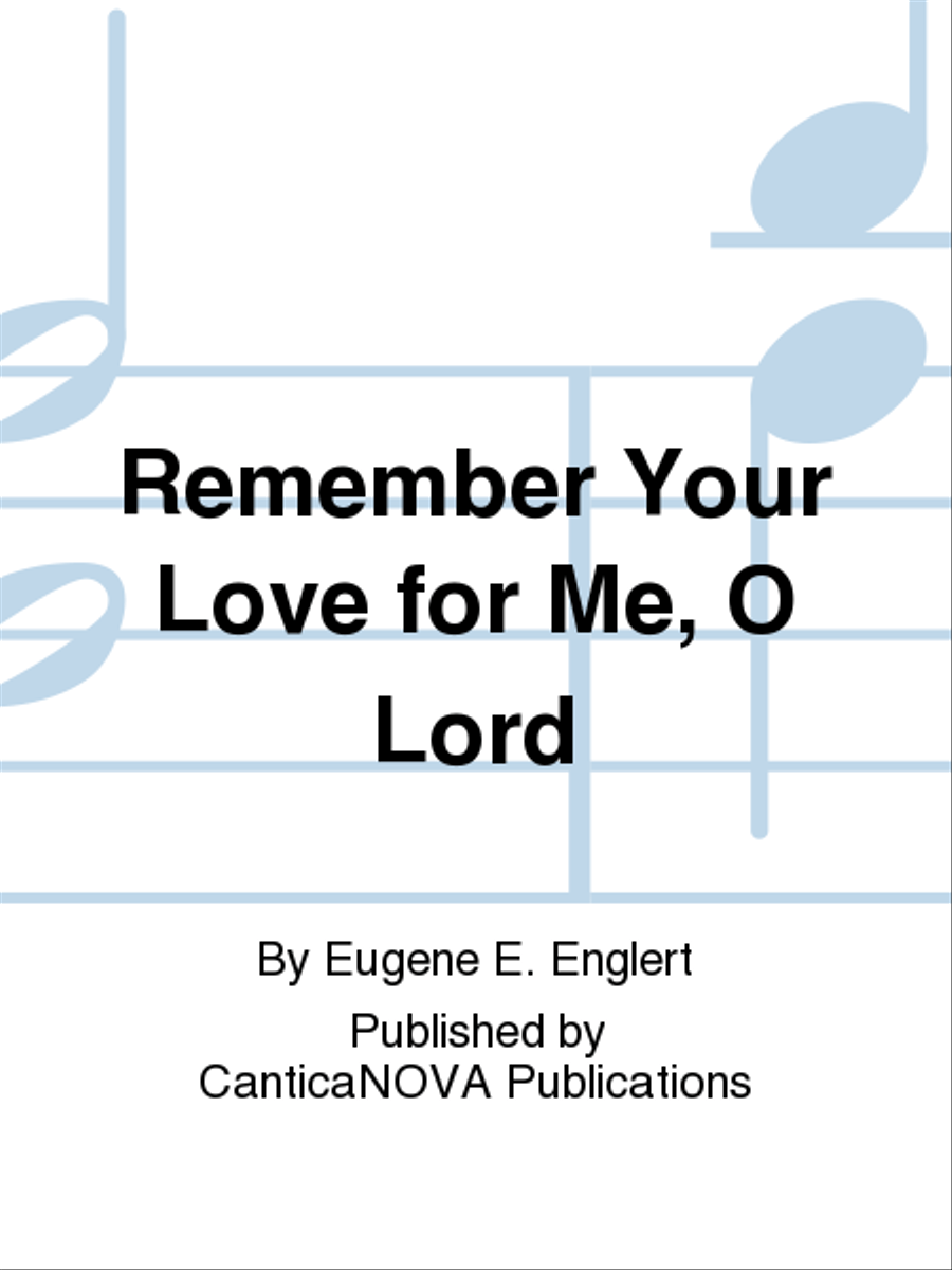 Remember Your Love for Me, O Lord Divisi scores gallery preview page 1