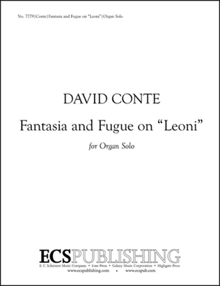 Book cover for Fantasia and Fugue on Leoni