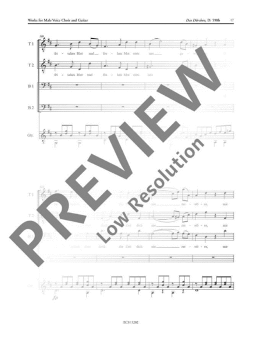 Das Dörfchen Men's Choir scores gallery preview page 18