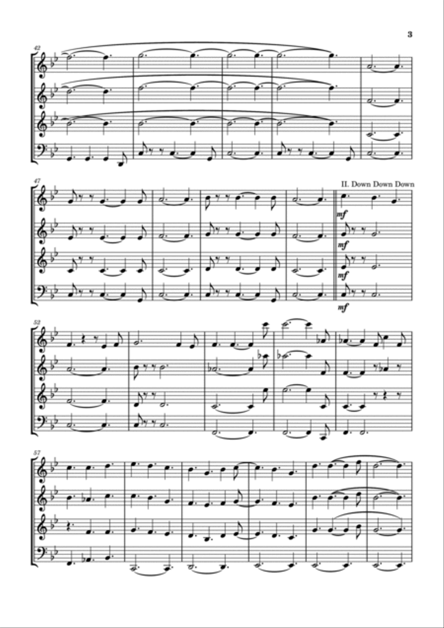 Country Girl I Think You're Pretty Woodwind Quartet scores gallery preview page 4