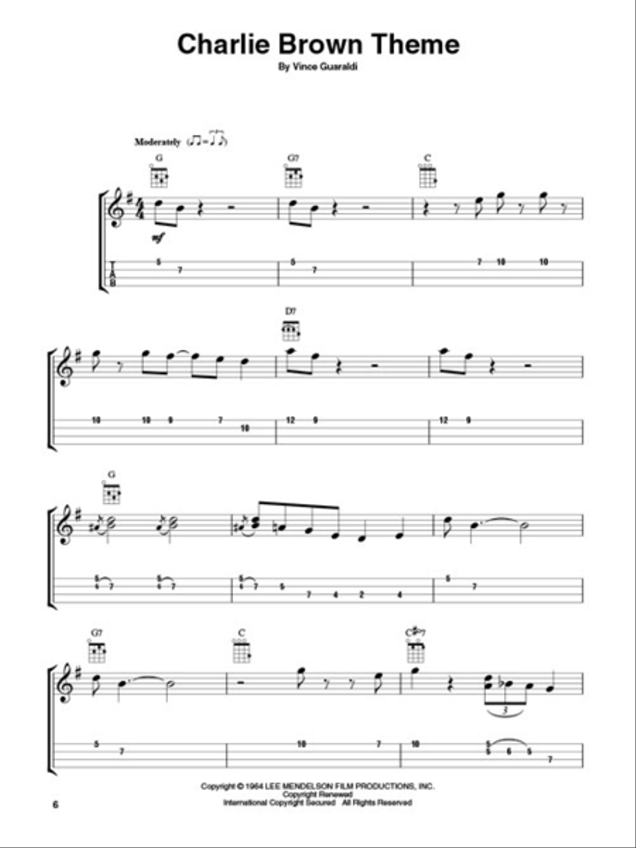 The Charlie Brown Collection(TM) Electric Guitar scores gallery preview page 3