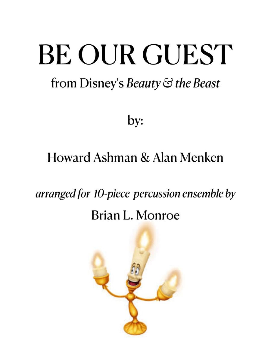 Be Our Guest Percussion Ensemble scores gallery preview page 1
