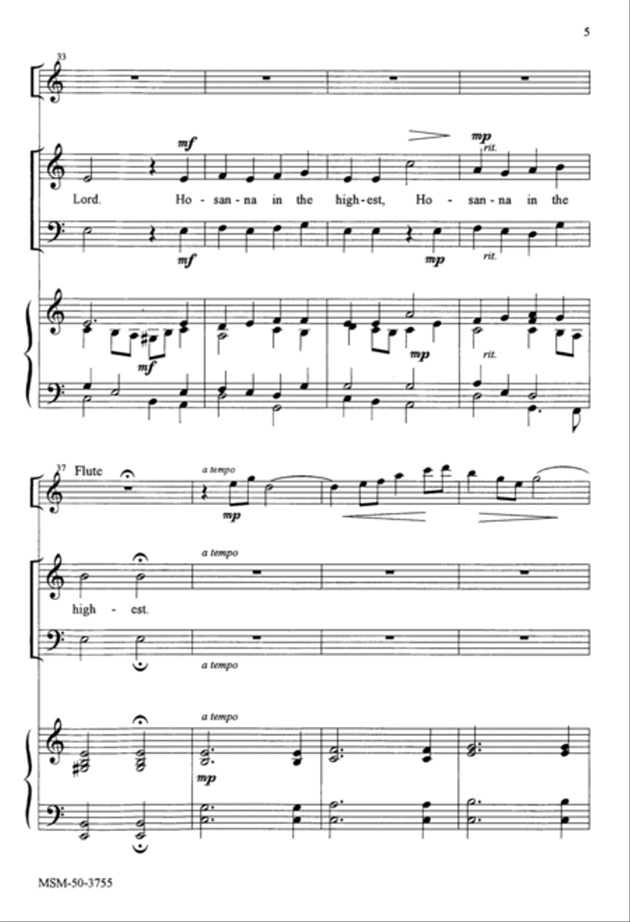 Hosanna in the Highest 2-Part scores gallery preview page 4