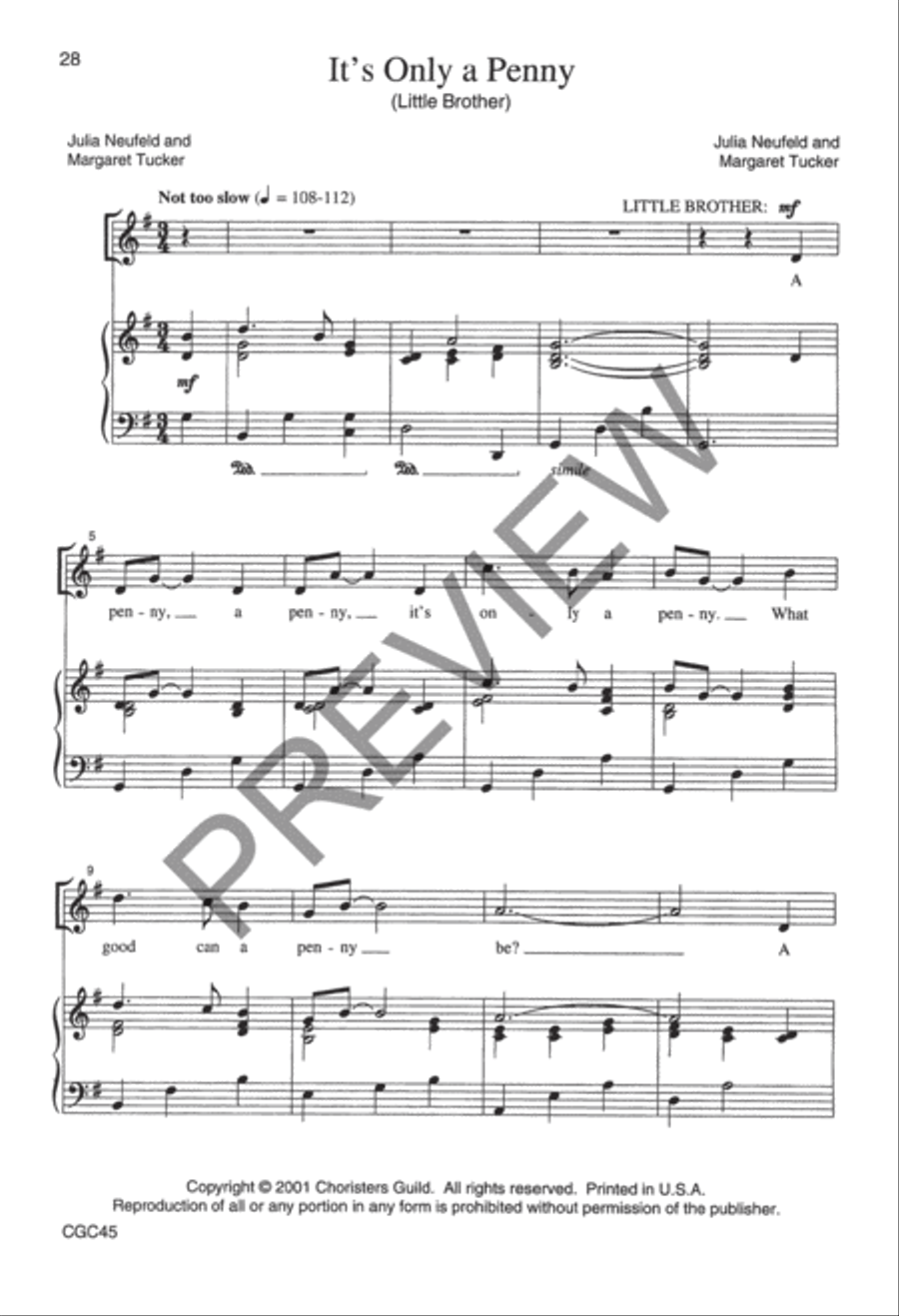 Why the Chimes Rang Preview Kit (Score & CD) Choir scores gallery preview page 18