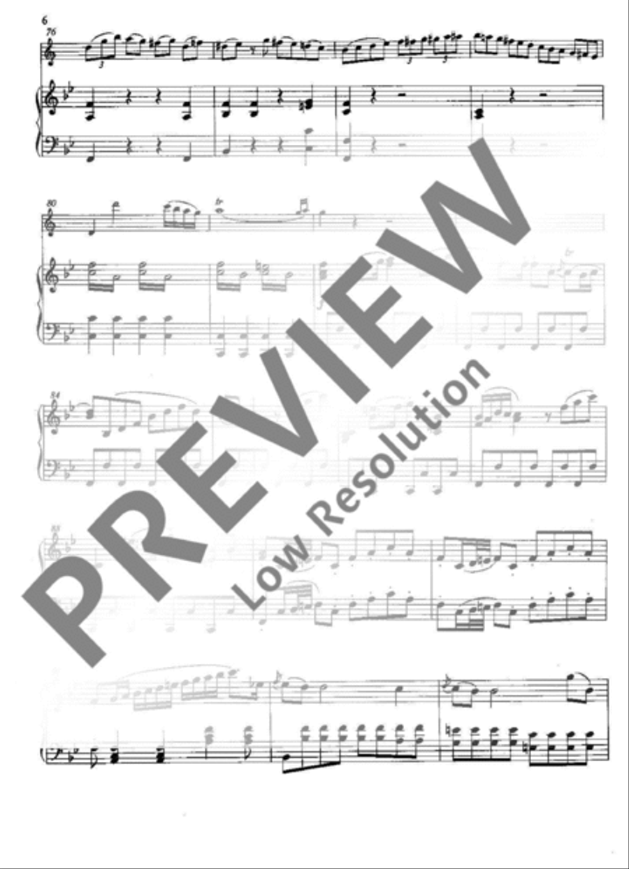 Concerto Bb major Clarinet scores gallery preview page 7