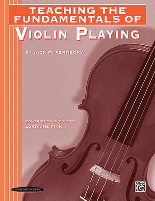 Book cover for Teaching the Fundamentals of Violin Playing
