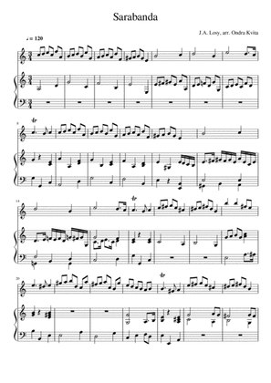 Sarabanda for Violin and Piano