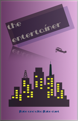 Book cover for The Entertainer by Scott Joplin, Flute and Alto Flute Duet