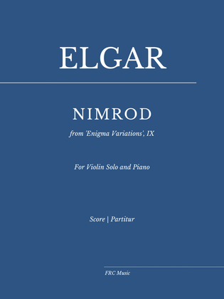 Book cover for Nimrod (for Violin Solo and Piano)