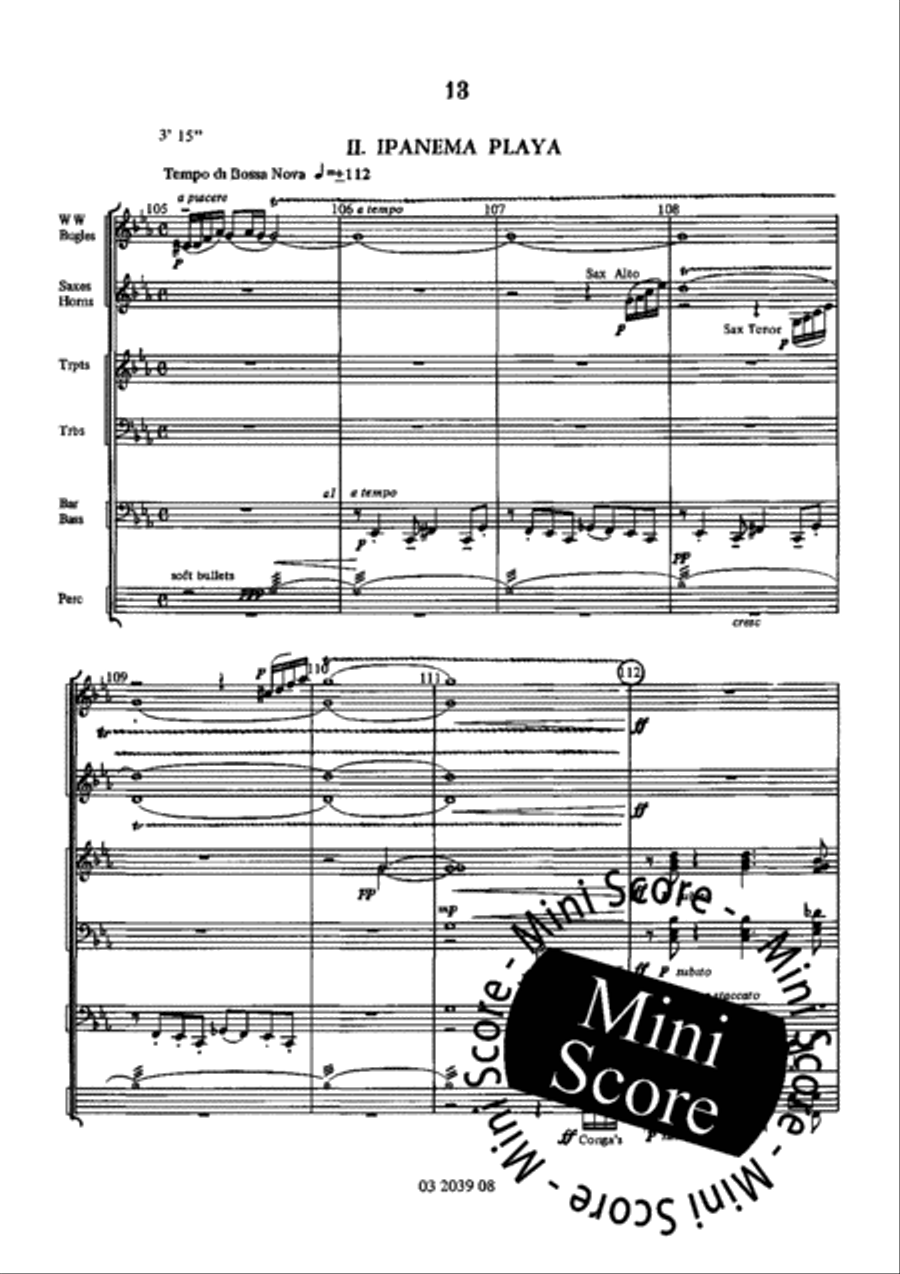 Las Playas de Rio Concert Band scores gallery preview page 19