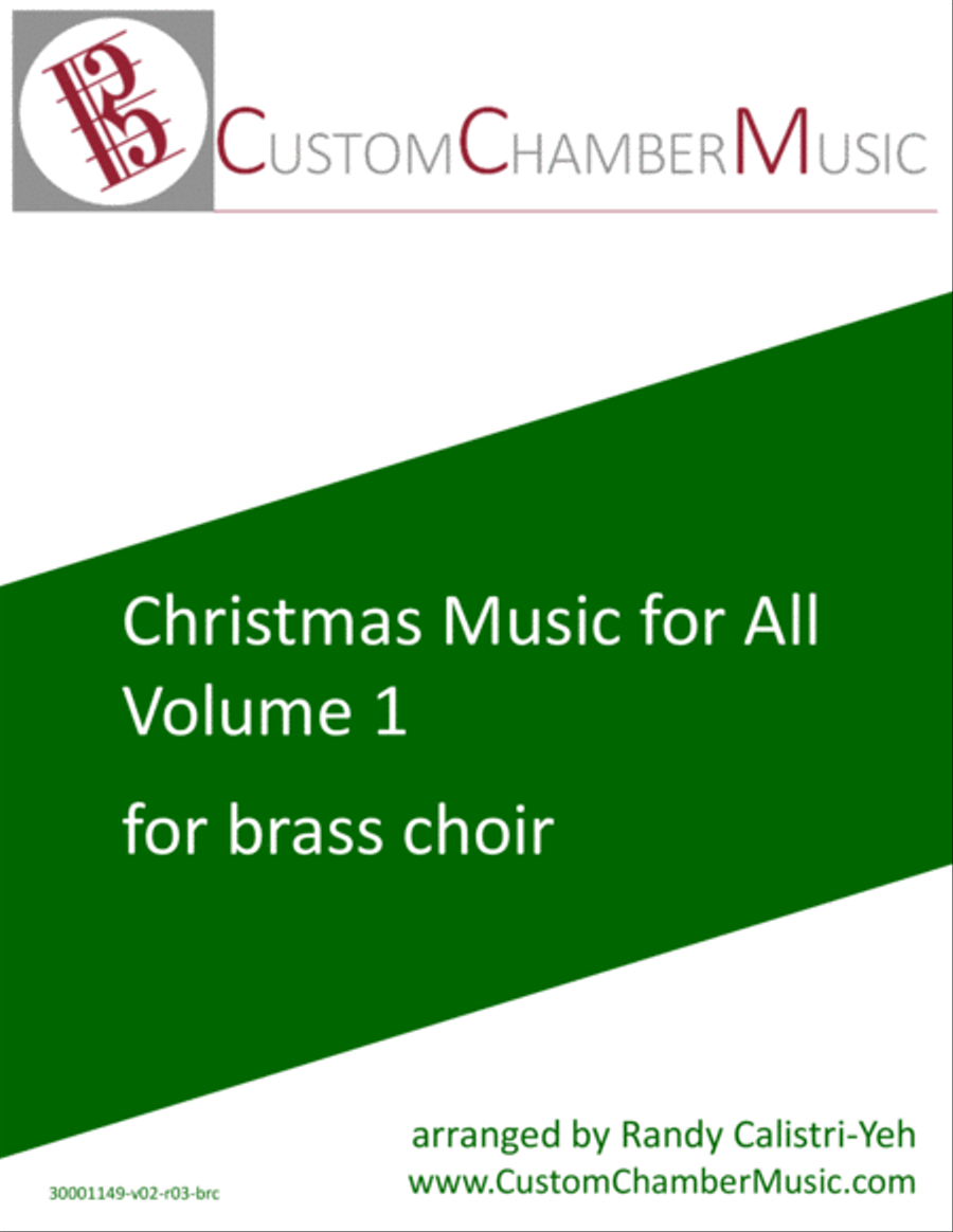 Christmas Carols for All, Volume 1 (for Brass Choir) Brass Ensemble scores gallery preview page 1