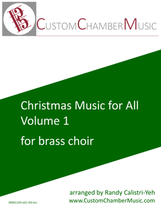 Book cover for Christmas Carols for All, Volume 1 (for Brass Choir)