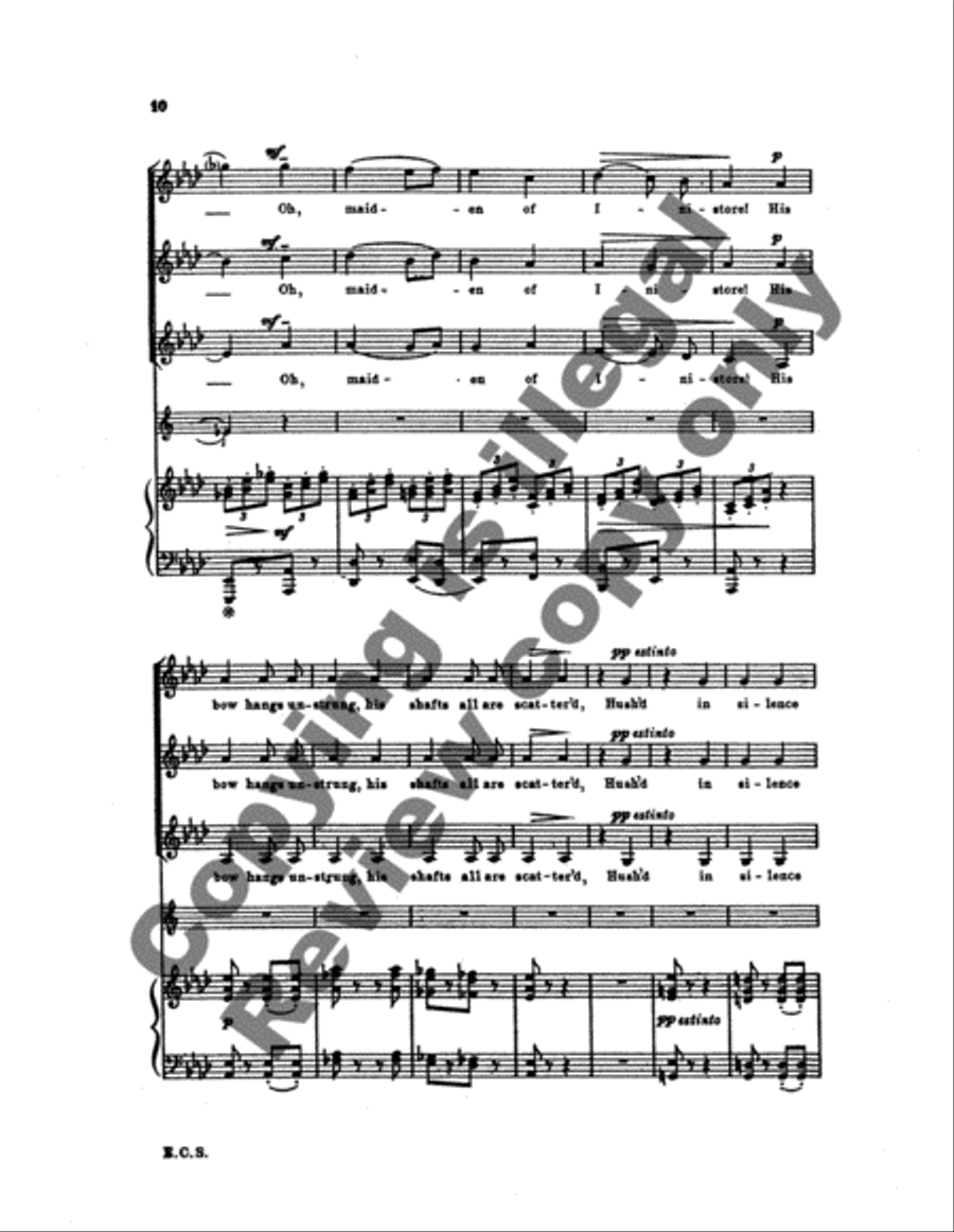 Gesaenge fuer Frauenchor, Op. 17: No. 4. Song from Ossian's Fingal SSA scores gallery preview page 8