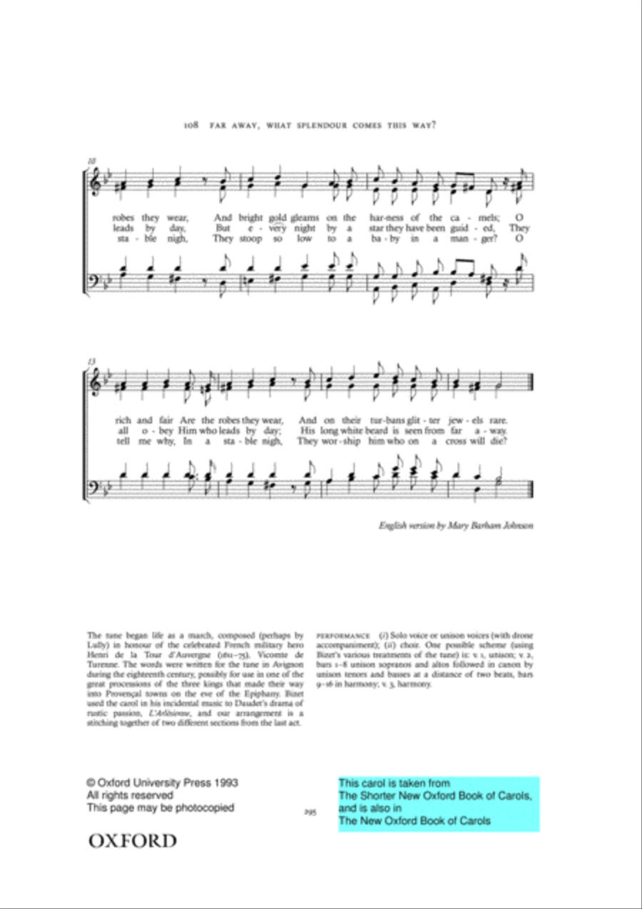 The Shorter New Oxford Book of Carols 4-Part scores gallery preview page 21