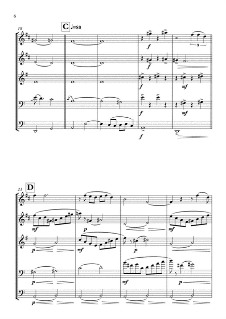 Summertime Brass Ensemble scores gallery preview page 6