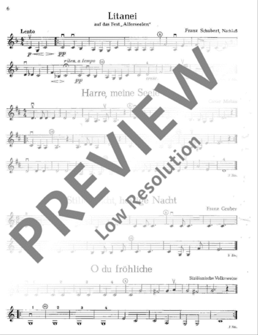 Musik zur Feier Violin scores gallery preview page 7