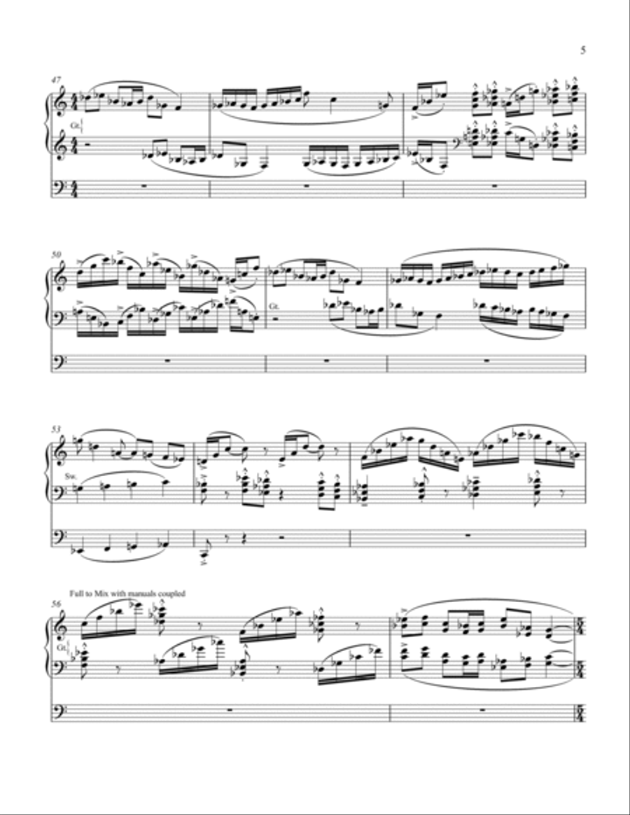 Sonata for Organ Organ Solo scores gallery preview page 5