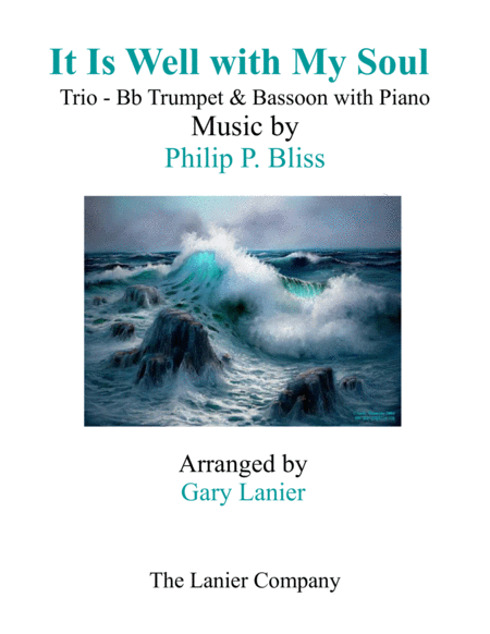 IT IS WELL WITH MY SOUL (Trio - Bb Trumpet and Bassoon with Piano - Instrumental Parts Included) image number null