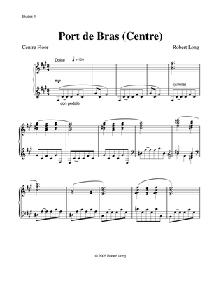 Ballet Piano Sheet Music: Port de bras (centre) from Etudes II