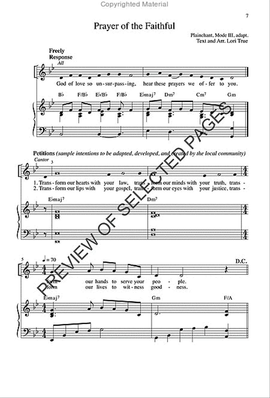 Mass of Mercy - Choral / Accompaniment edition 4-Part scores gallery preview page 5