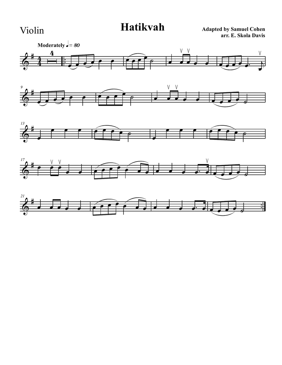 Hatikvah Hatikvah String Quartet scores gallery preview page 3