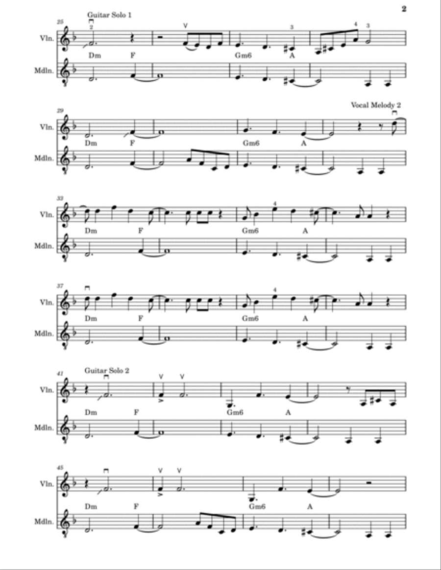 Chan Chan (chan Chan Son) String Duet scores gallery preview page 2