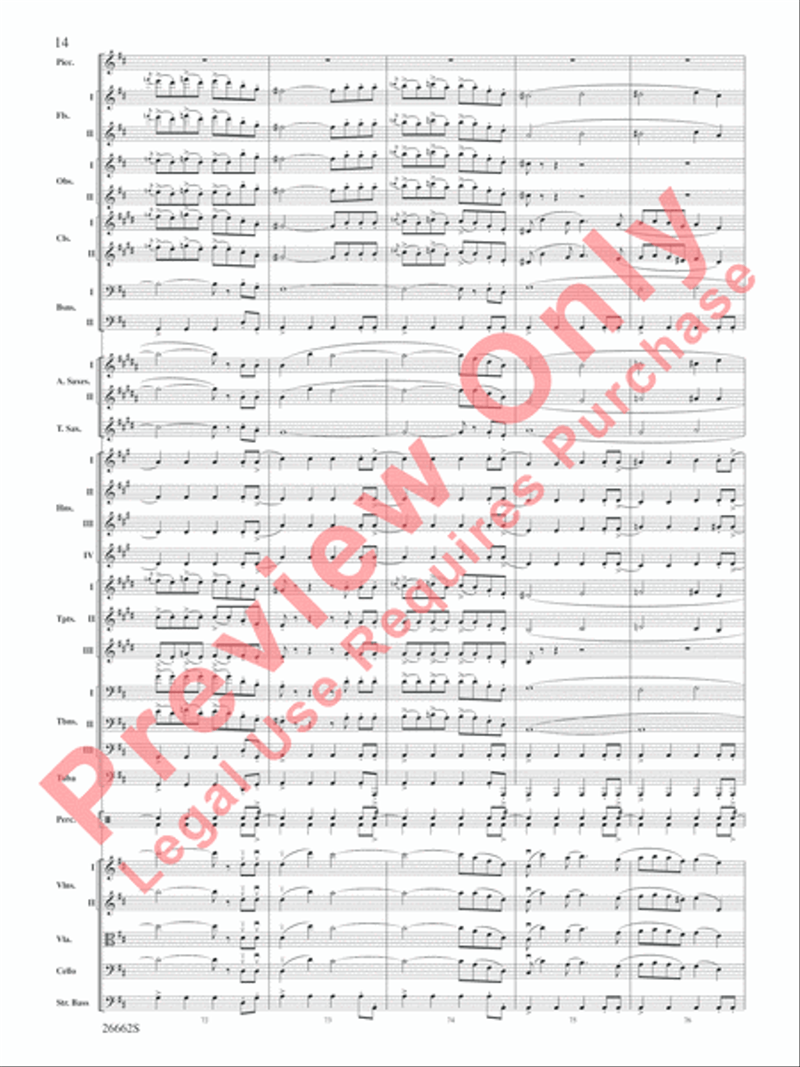 Blue Tango Blue Tango Full Orchestra scores gallery preview page 15