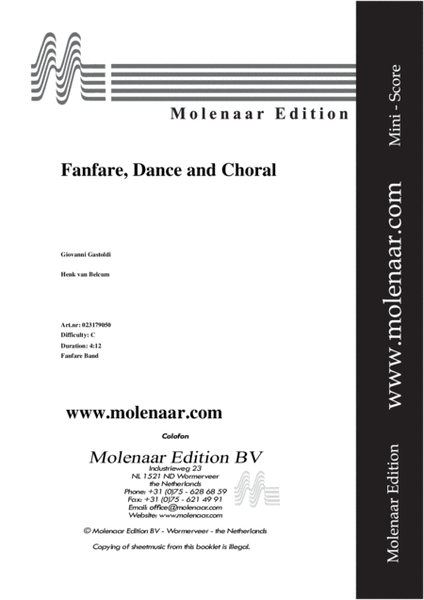 Fanfare, Dance and Choral image number null