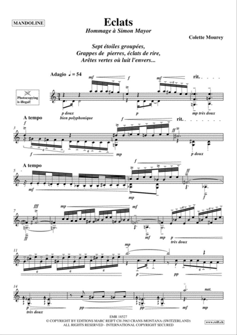 Eclats Eclats Mandolin scores gallery preview page 3