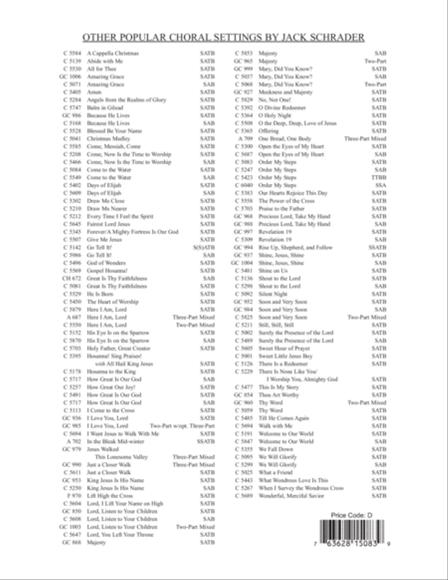 Order My Steps 4-Part scores gallery preview page 12