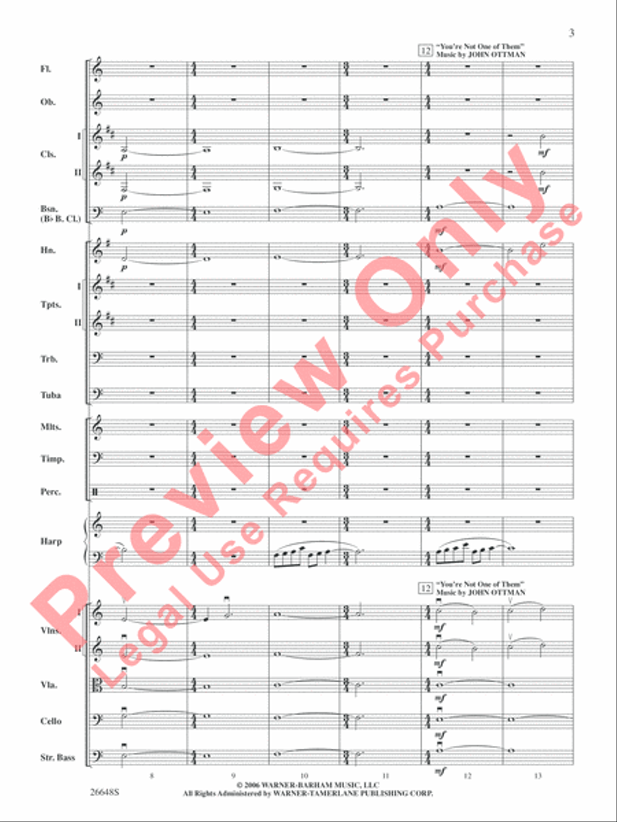 Superman Returns Full Orchestra scores gallery preview page 4