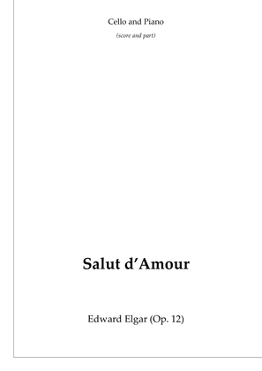 Book cover for Salut d'Amour (cello and piano)
