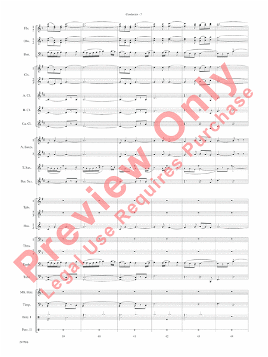 Wassail Concert Band scores gallery preview page 11