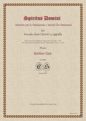 Spiritus Domini - Introit for female choir a cappella