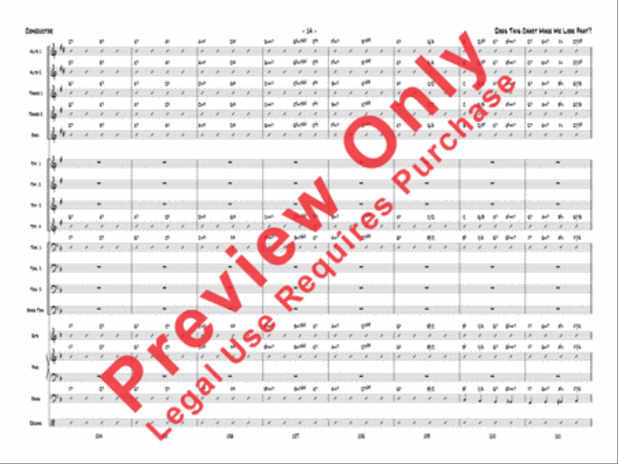 Does This Chart Make Me Look Phat? Jazz Ensemble scores gallery preview page 35