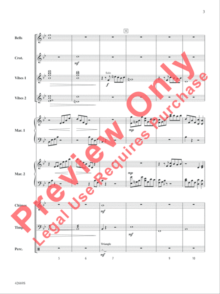 The Prayer Percussion Ensemble scores gallery preview page 4