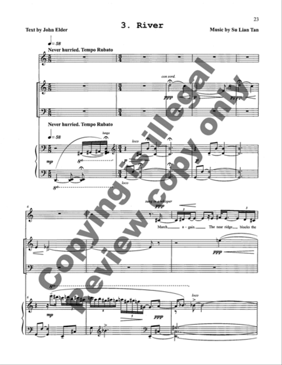 River of the Trunk High Voice scores gallery preview page 13