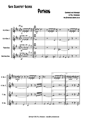 Pathos - an orginal ballad for sax AATB quartet