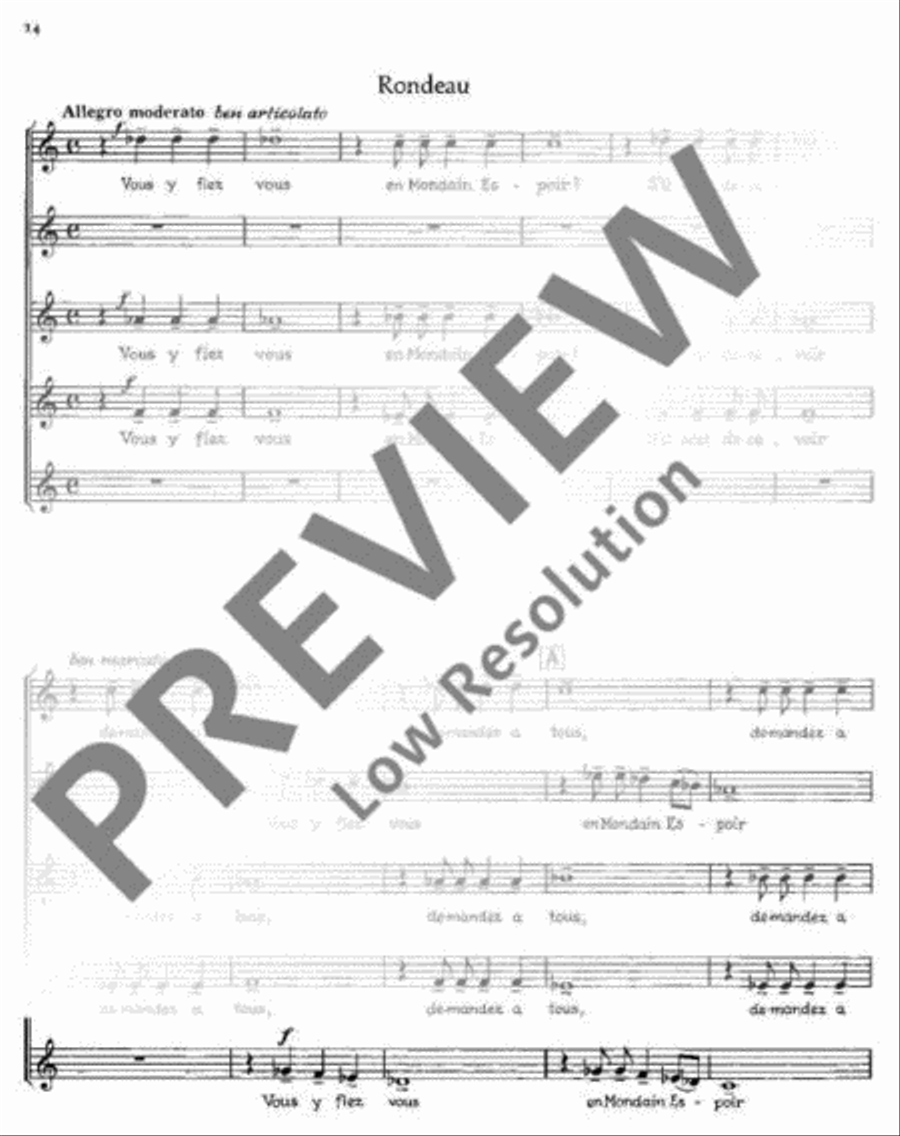 Drei französische Chöre Drei französische Chöre Mixed Choir scores gallery preview page 15