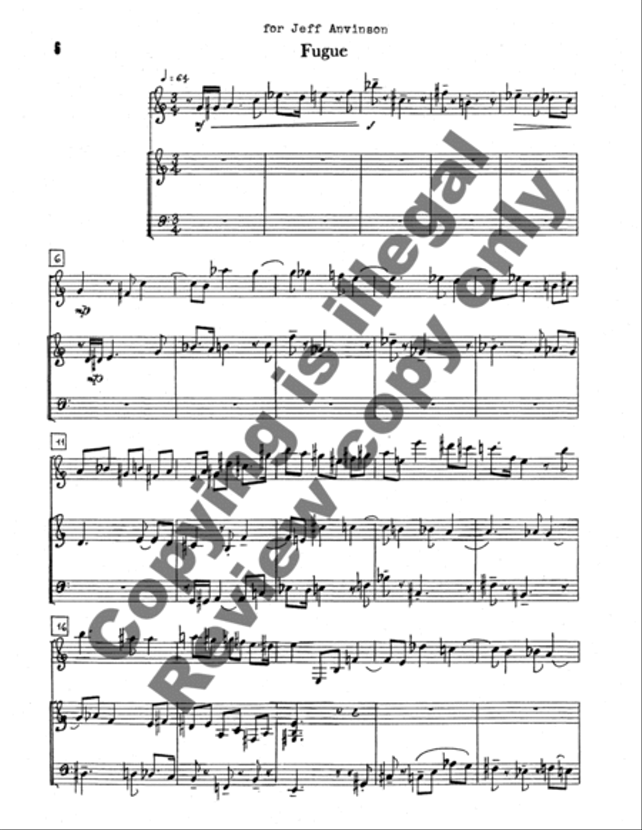 Partita for Guitar and Organ Manuals Guitar scores gallery preview page 10
