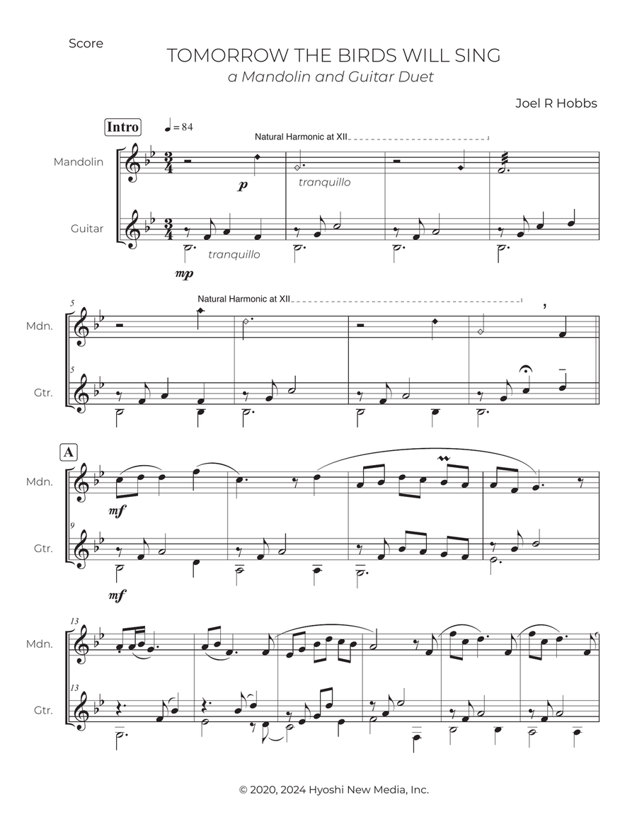 Tomorrow The Birds Will Sing Classical Guitar scores gallery preview page 2