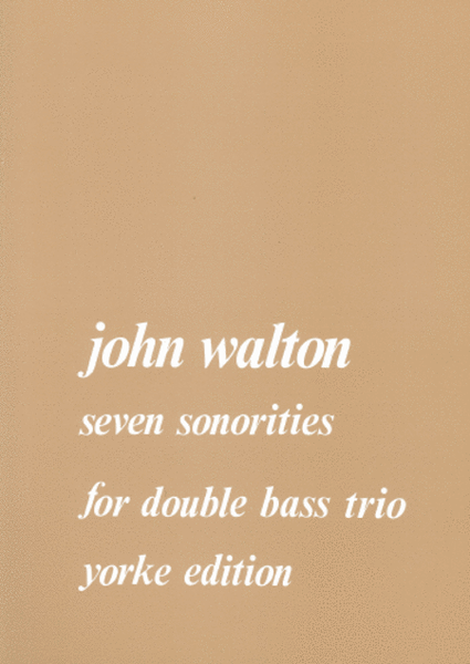 7 Sonorities For 3 Double Basses