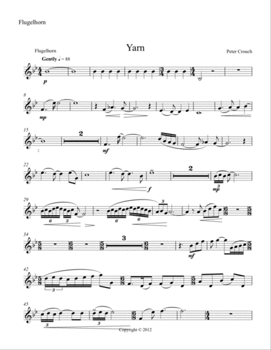 Yarn Trumpet Solo scores gallery preview page 1