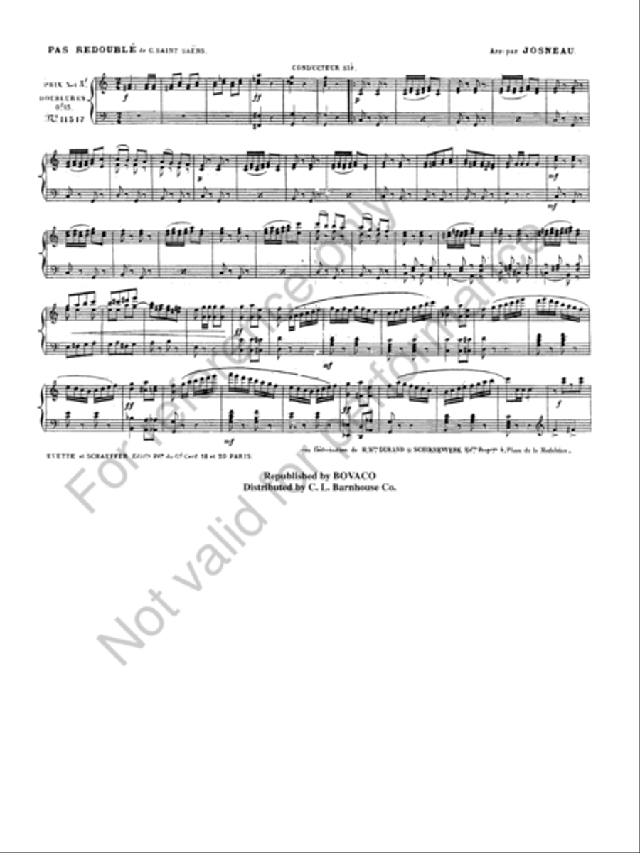 Pas Redouble Concert Band scores gallery preview page 3