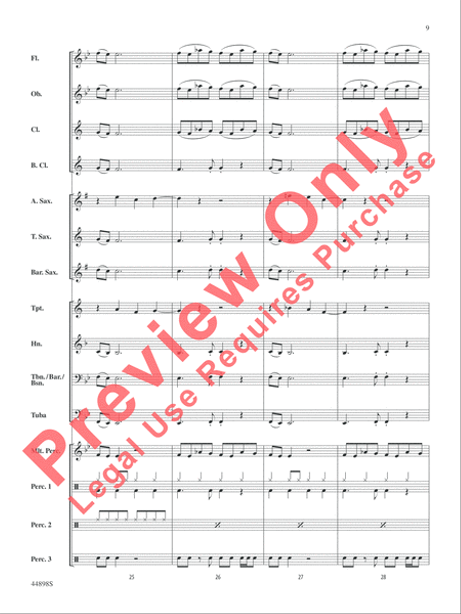 Ghostbusters (from Ghostbusters) Concert Band scores gallery preview page 21