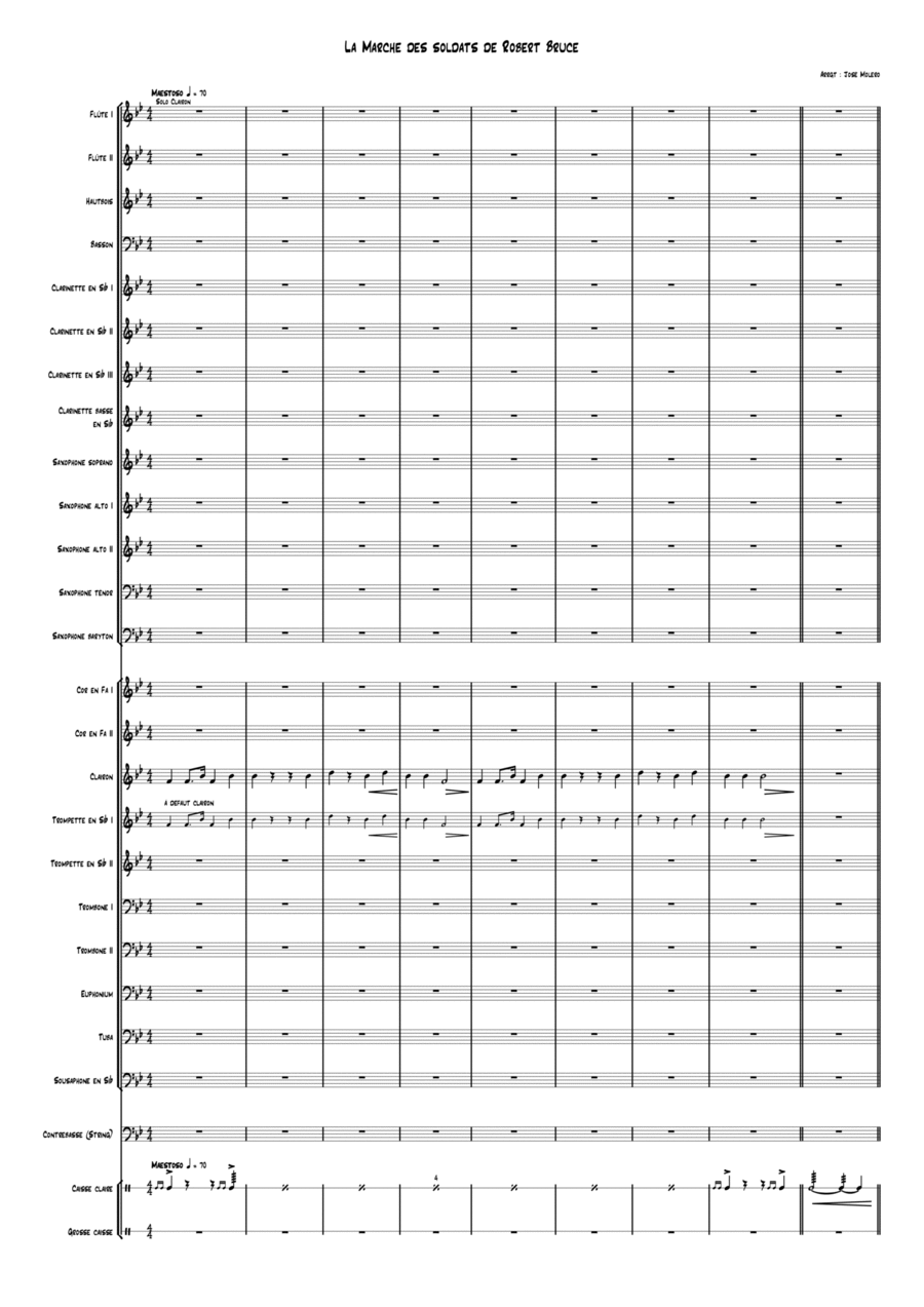 La marche de Robert Bruce Concert Band scores gallery preview page 1