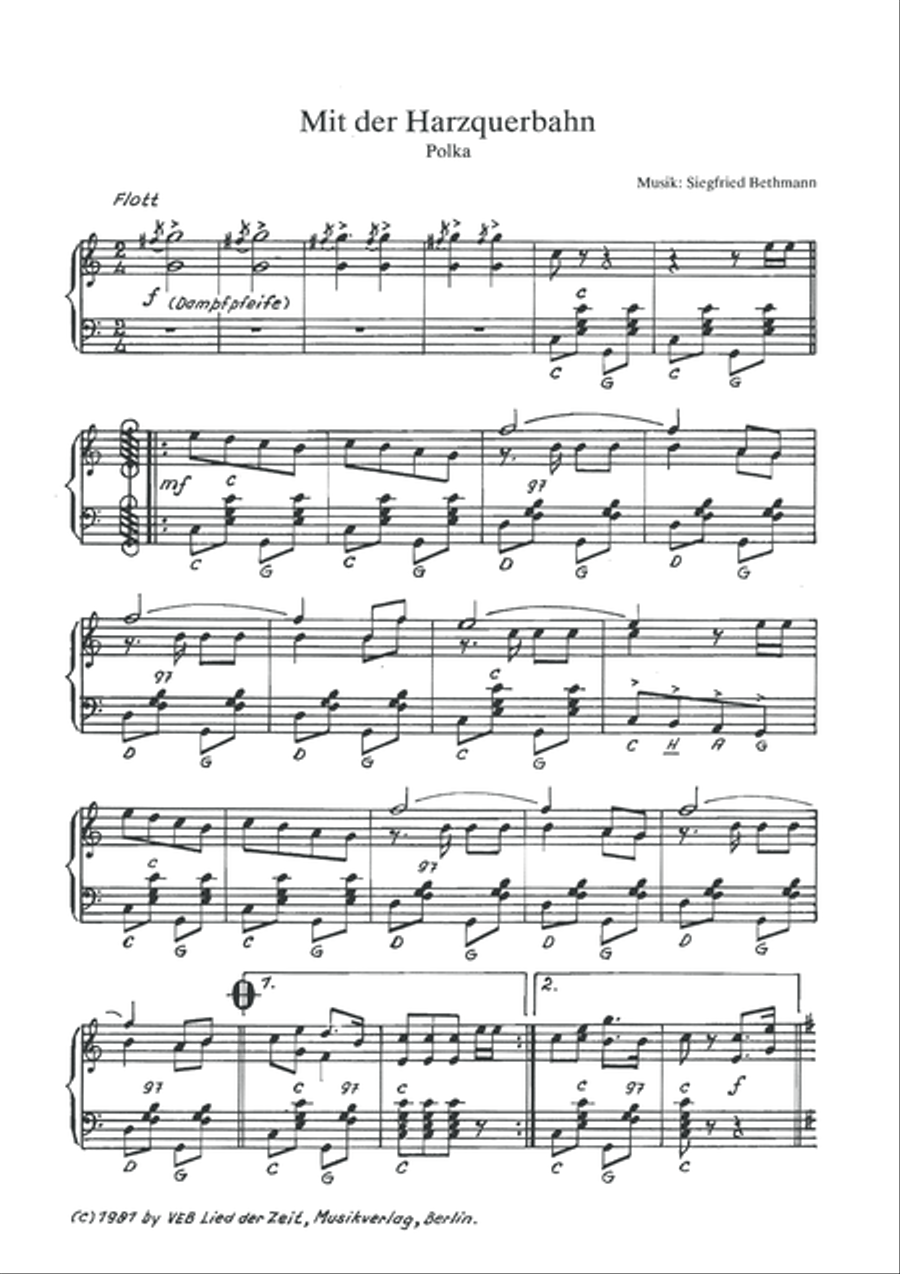 Mit der Harzquerbahn Voice scores gallery preview page 3
