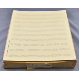 Music manuscript paper - Star-Matt 10 staves